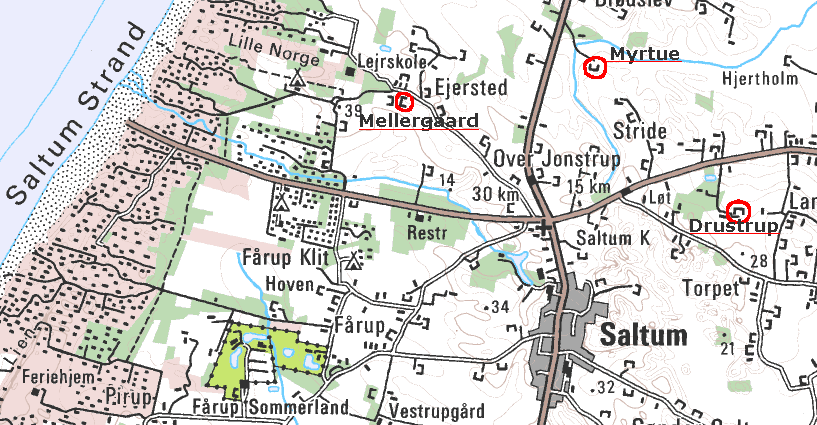 Map of local area